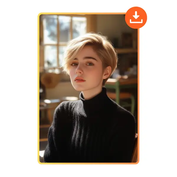 How to Use AI Hairstyle Changer: Step 3 - Preview and Download the Result