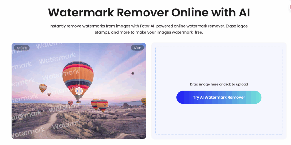 Fotor Watermark Remover