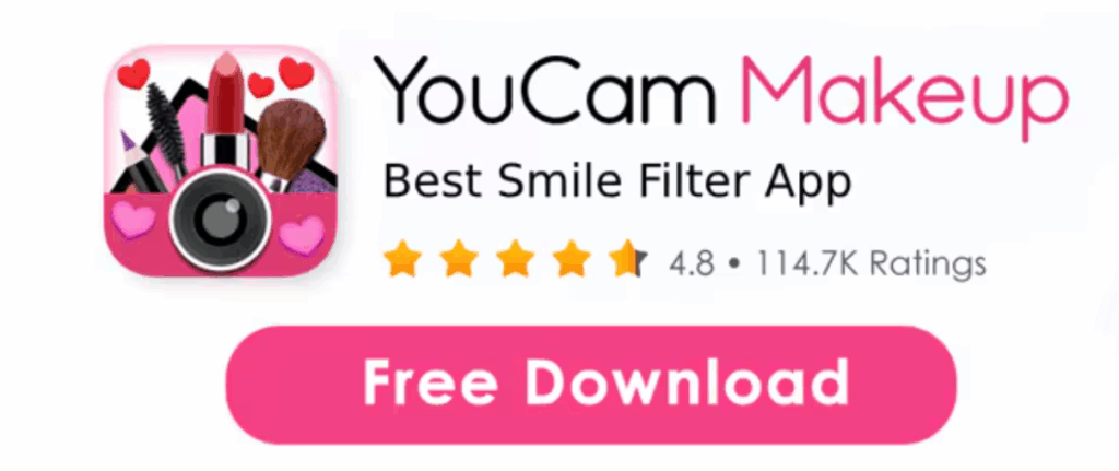 YouCam Makeup - Best AI Smile Filter for Beauty-Focused Editing