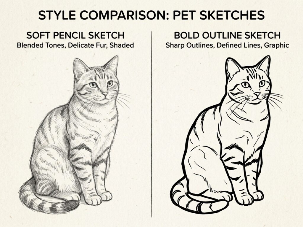 Match Sketch Style to the Subject