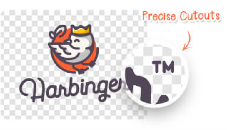 A transparent logo blends seamlessly into any design