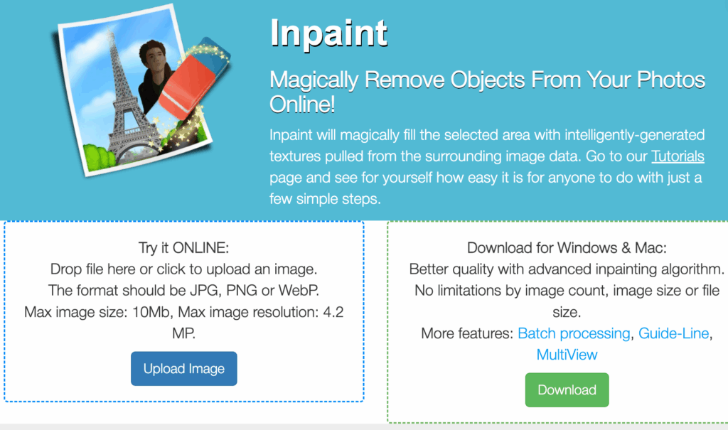 Inpaint watermark remover