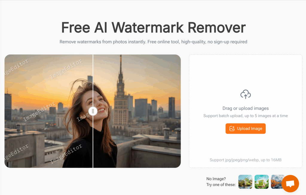 ImageEditor Online — Best Overall Watermark Remover