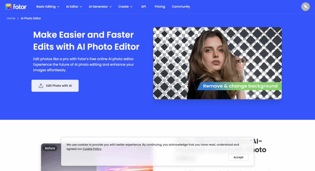 Fotor AI Image Editor – Best AI Image Editor for Quick Templates and Social Media Assets