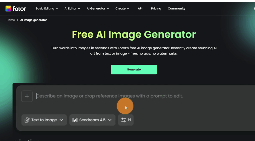 Fotor – The Best AI Image Generator for Social Media Marketers
