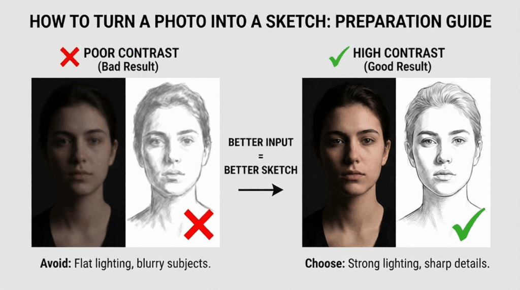 What to Prepare Before Mastering How to Turn a Photo into a Sketch