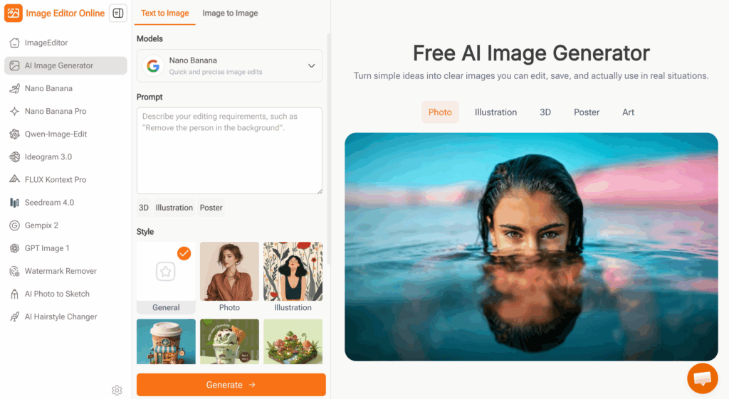 ImageEditor – The Overall Best AI Image Generator