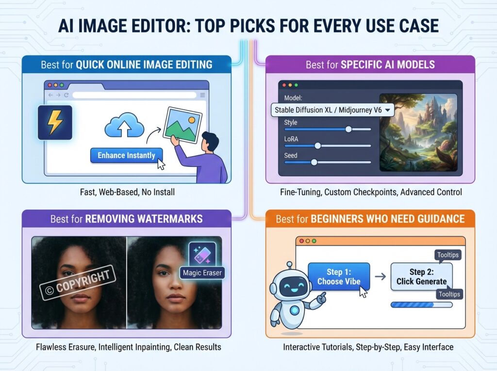 Best AI Image Editor for Different Use Cases