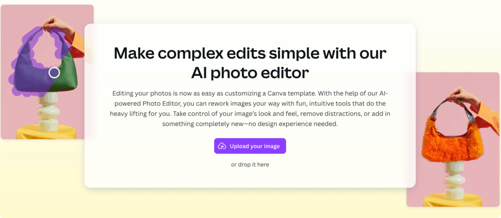 Canva AI Image Editor – Best AI Image Editor for Lightweight Design Workflows