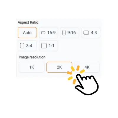 Как использовать Gempix 2: Шаг 2 - Выберите качество и размер вывода